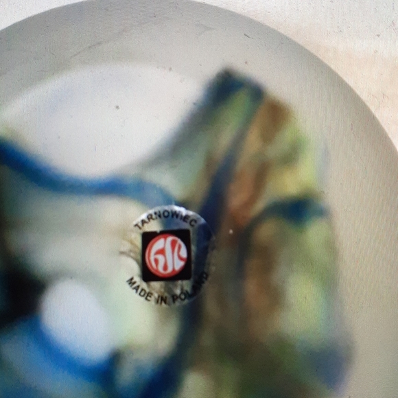 Tarnewiec handblown art glass compote. - Picture 4 of 7